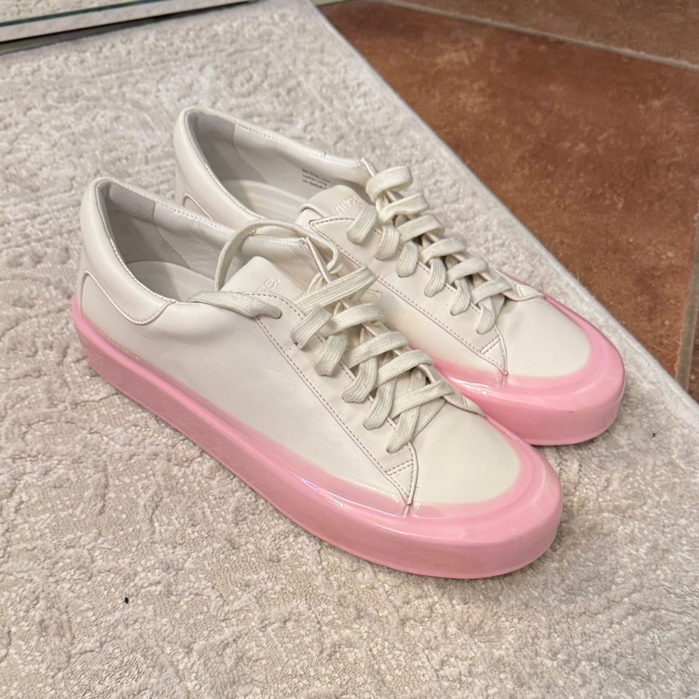 Vince NEW Women's White Leather Sneakers